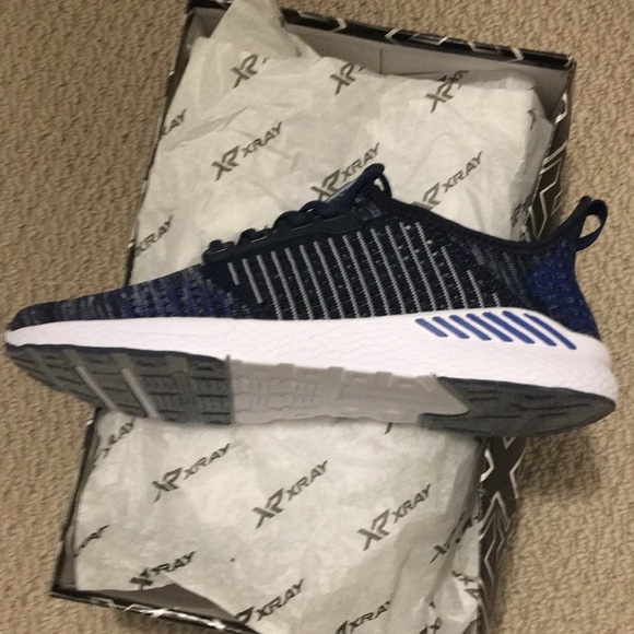 X-RAY MENS KNIT RUNNER.  SIZE 8/EU41 BLUE - Picture 2 of 4